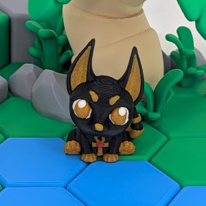 Cute Anubis Articulated 3D Printed Model