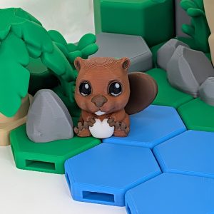 Cute Beaver 3D Printed Model