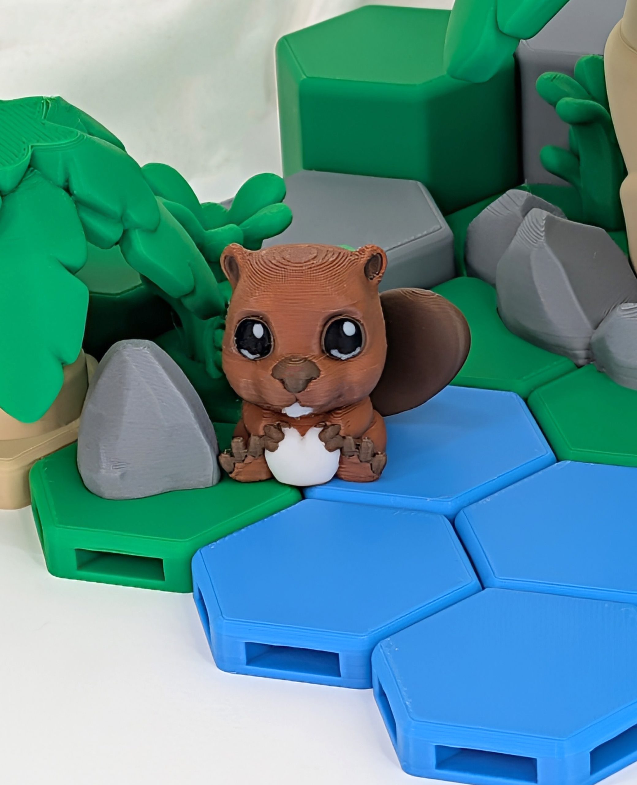 Cute Beaver 3D Printed Model