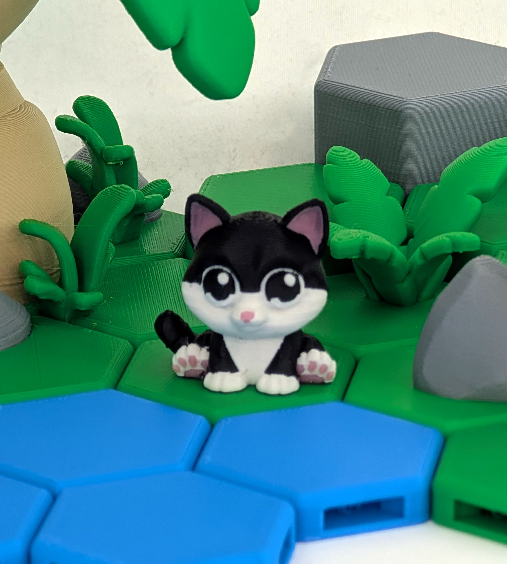 Cute Cat 3D Printed Model