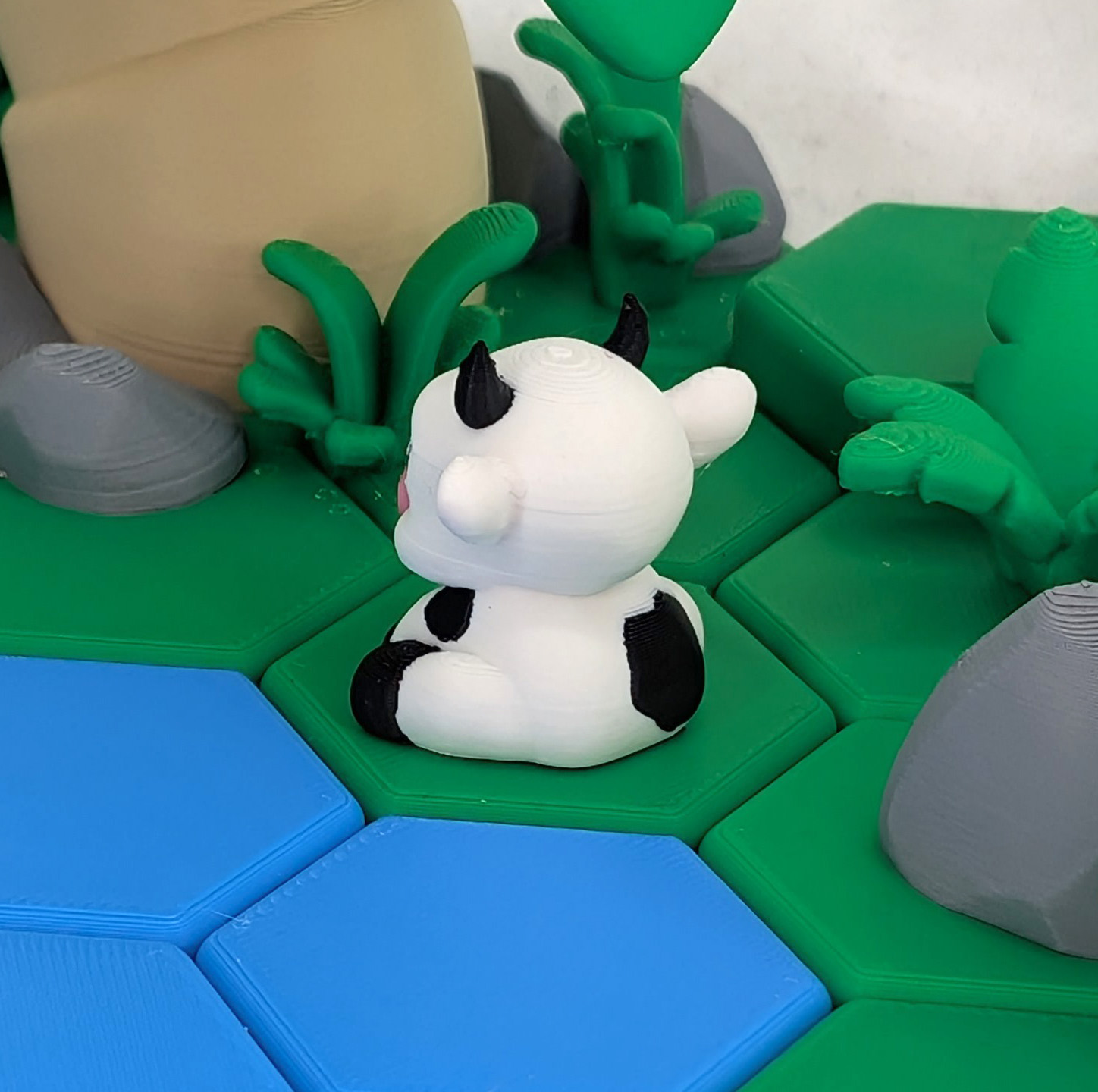 Cute Cow 3D Printed Model