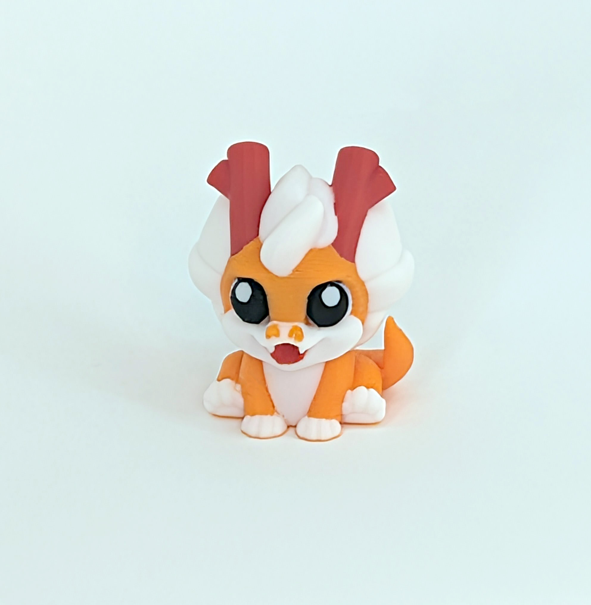 Cute Eastern Dragon 3D Printed Model