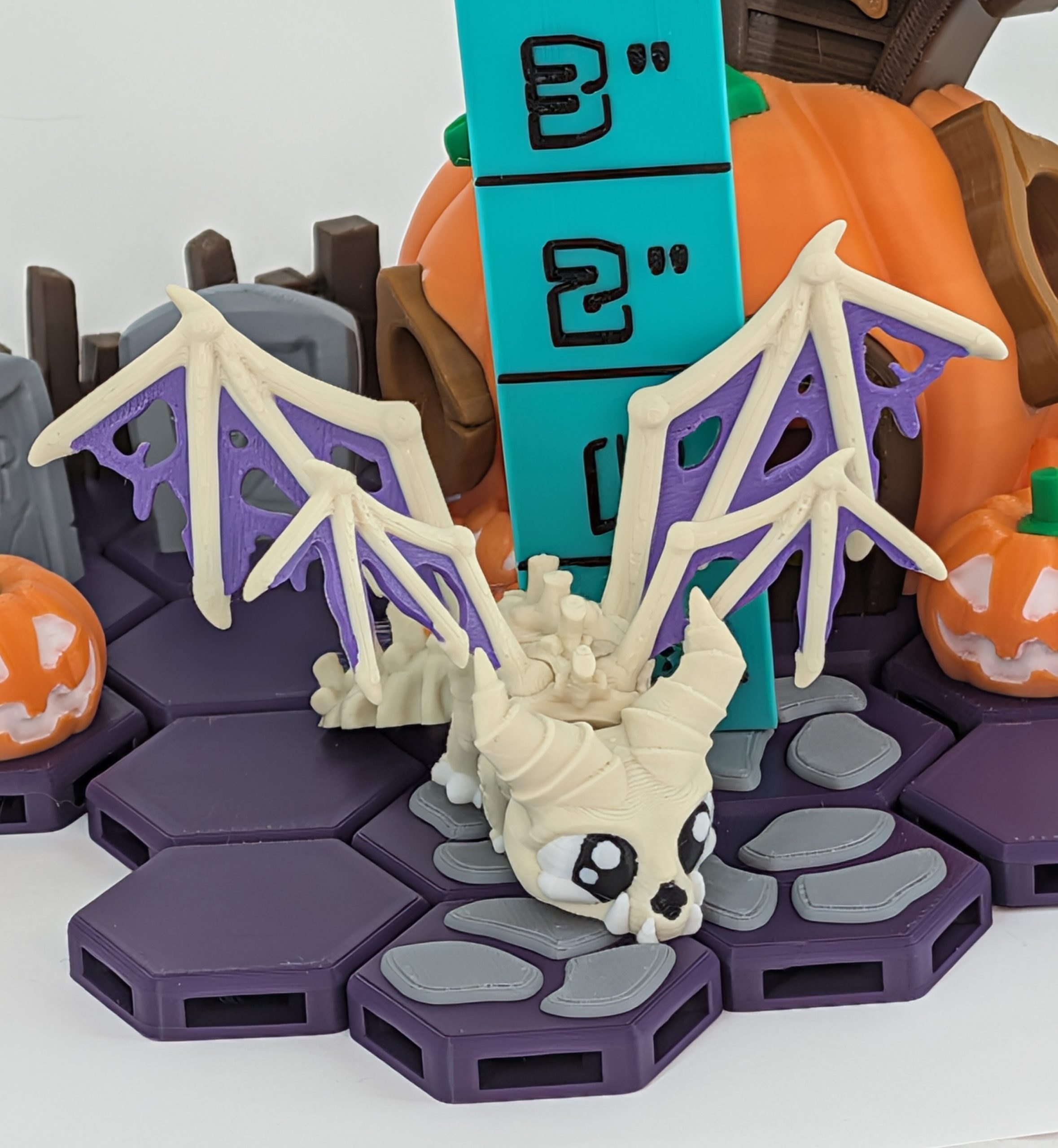 Articulated Skeletal Dragon 3D Printed Model