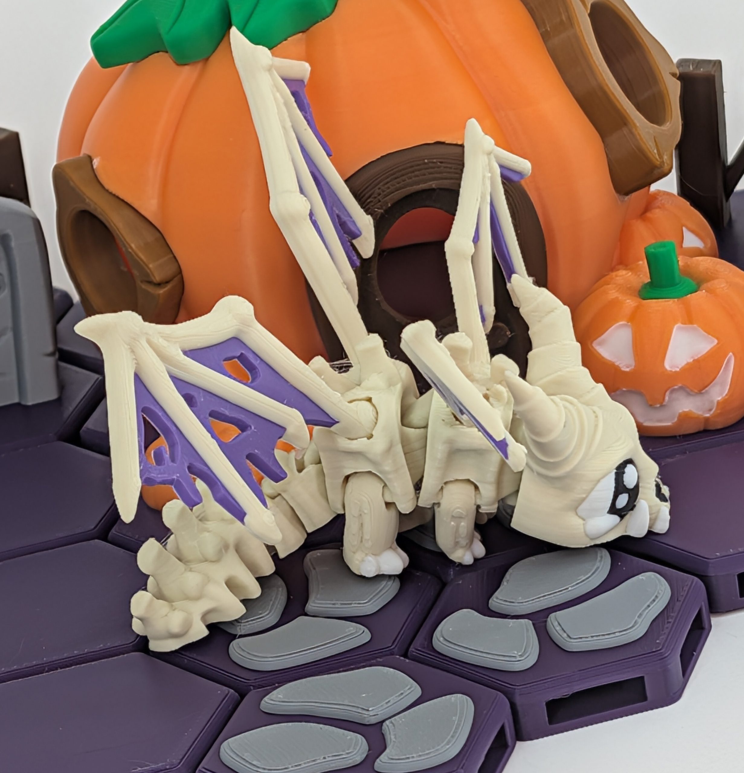 Skeletal Dragon 3D Printed Model