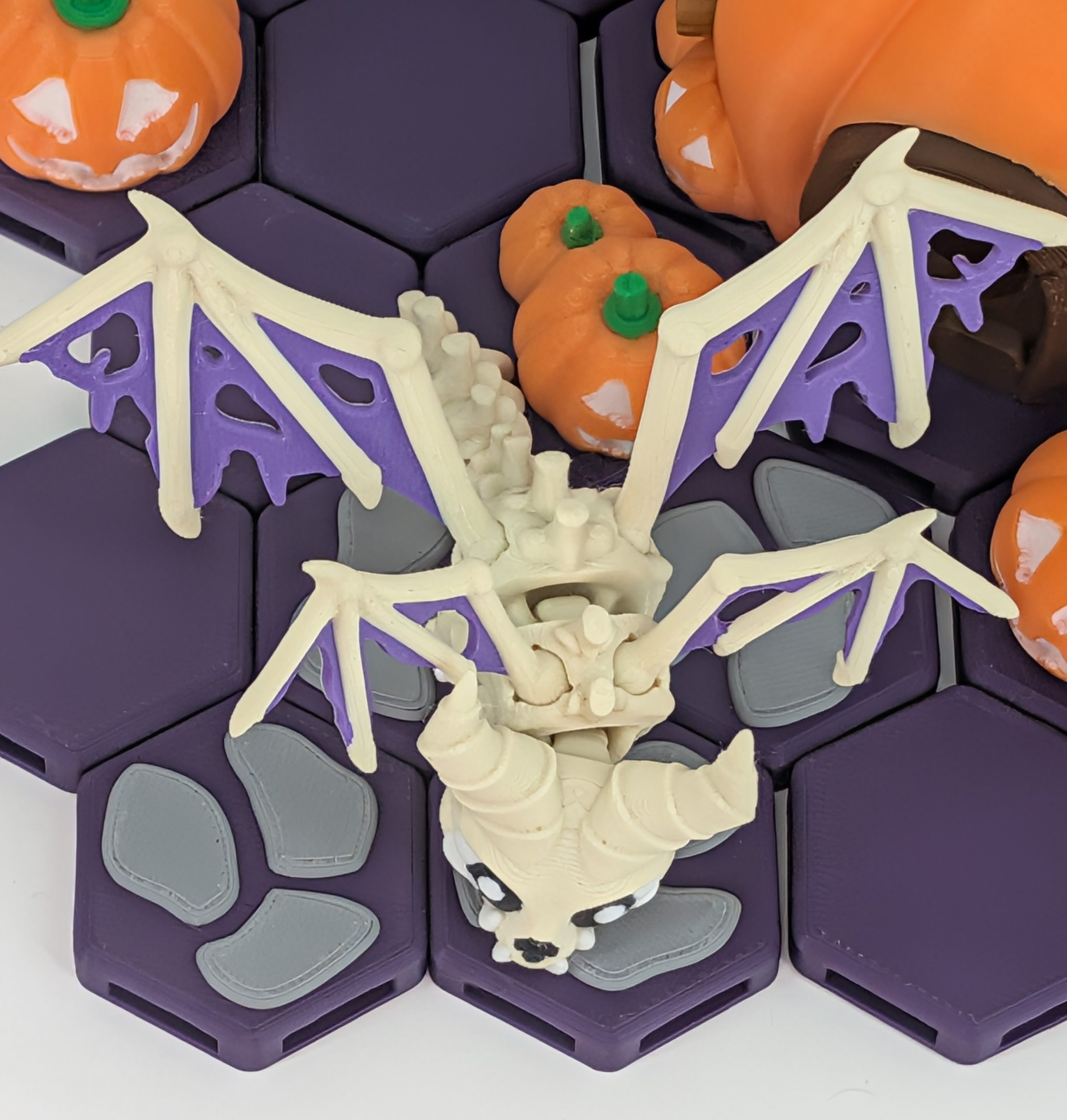 Articulated Skeletal Dragon 3D Printed Model