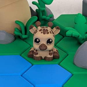 Cute Giraffe 3D Printed Model