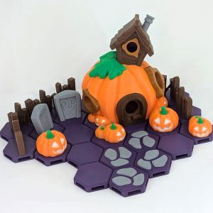 Halloween Island Habitat 3D Printed