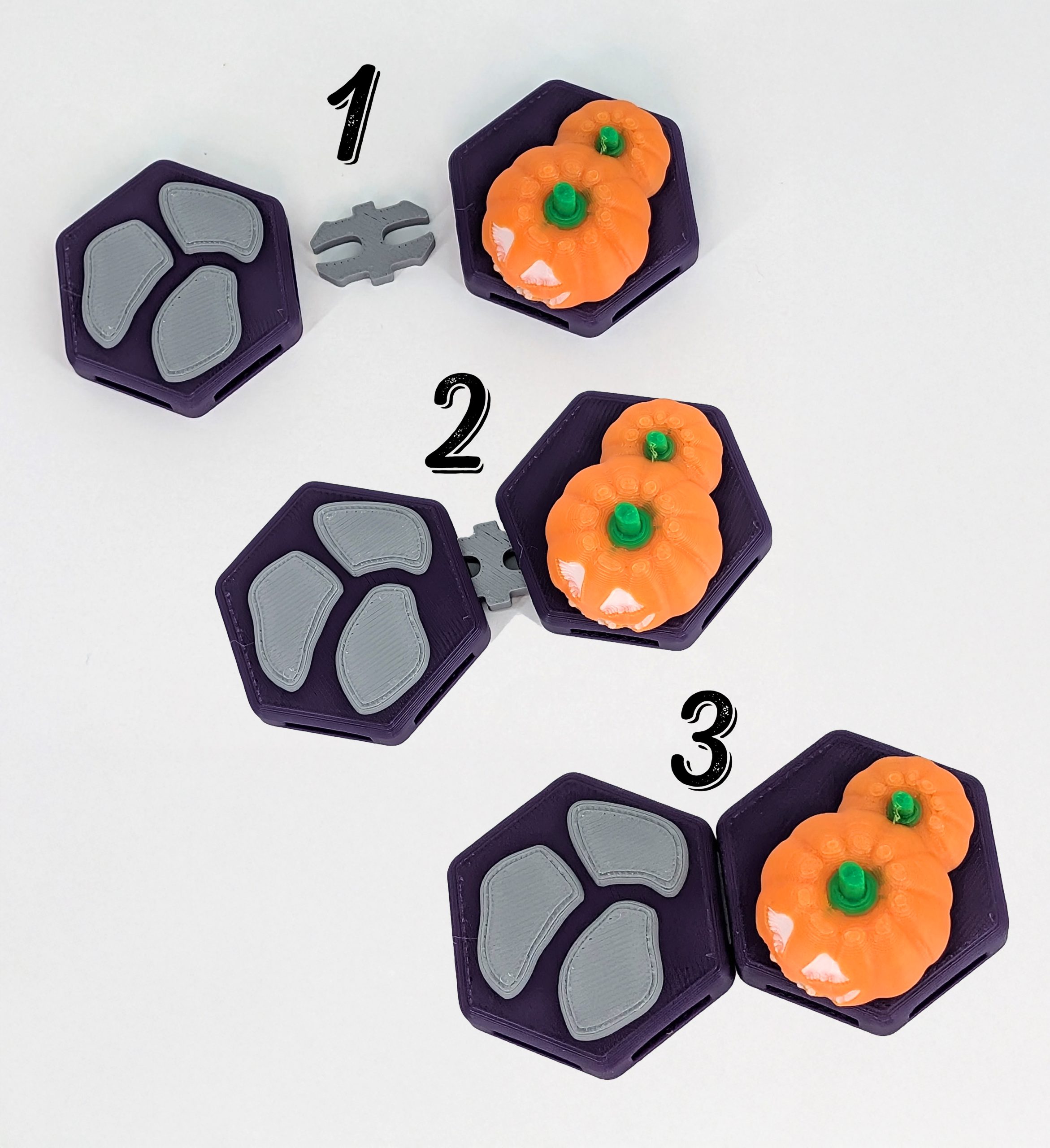 Halloween Island Habitat 3D Printed