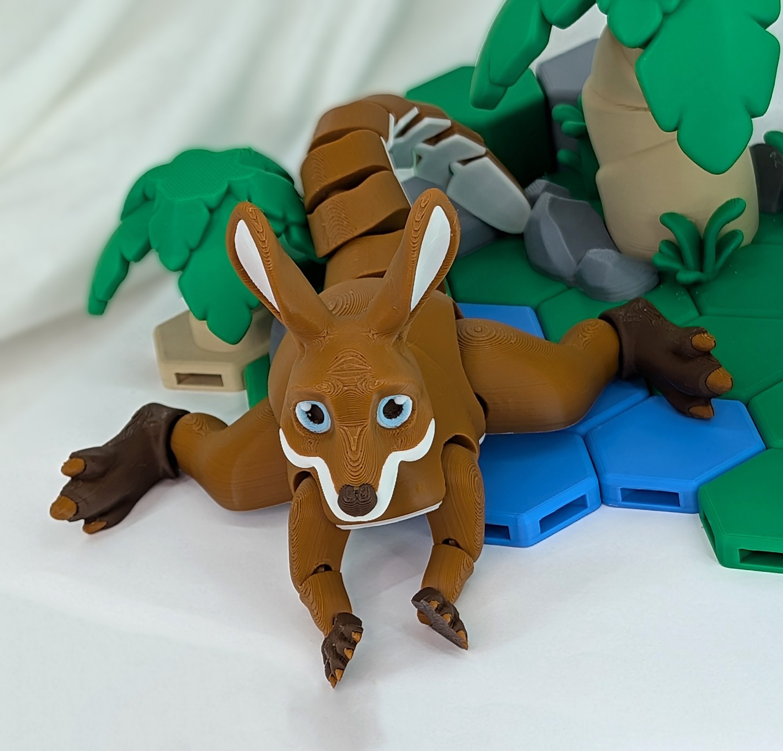 Articulated Kangaroo 3D Printed Model