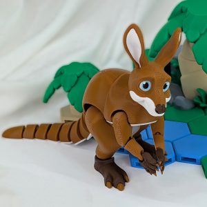Articulated Kangaroo 3D Printed Model