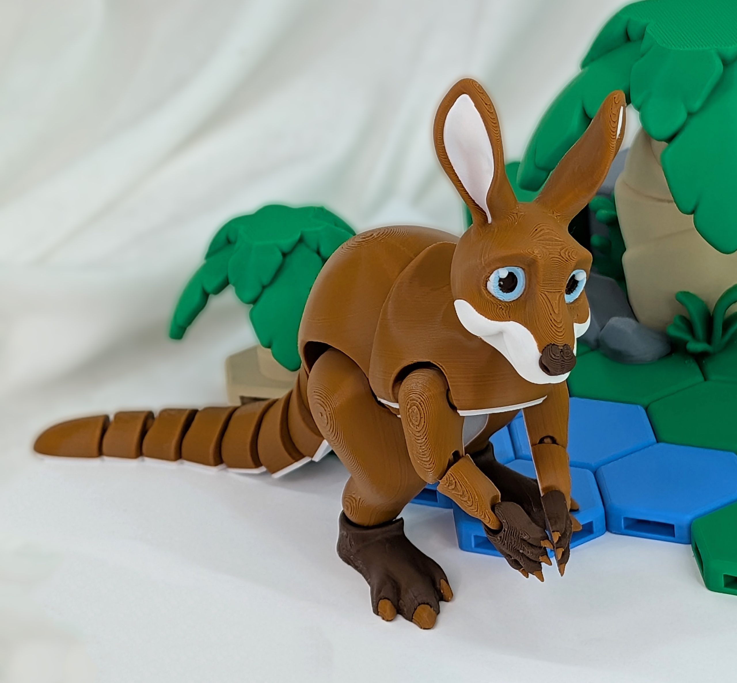 Articulated Kangaroo 3D Printed Model