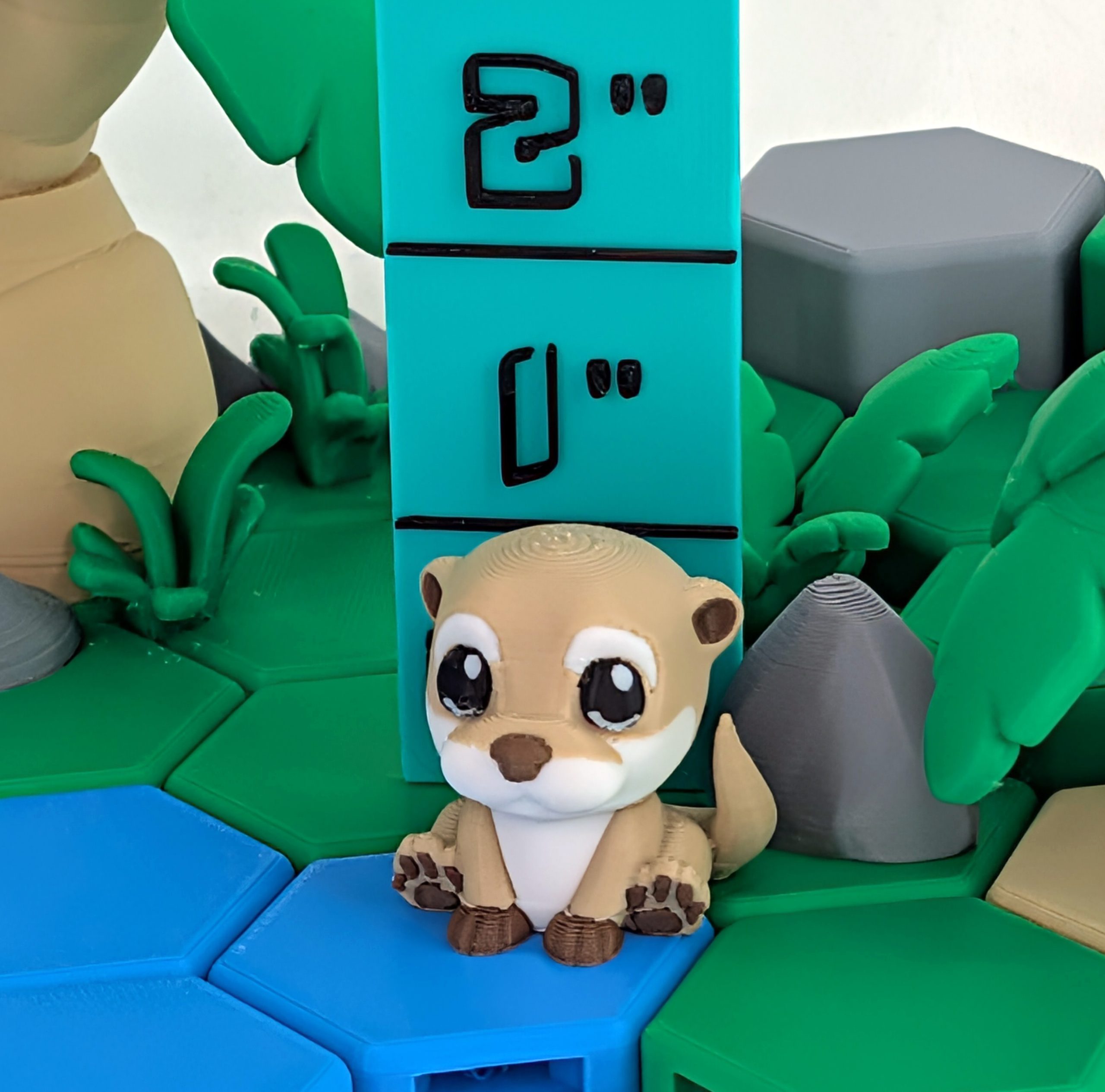 Cute Otter, 3D Printed (doombellstudio) 8 Cute Otter 3D Printed Model