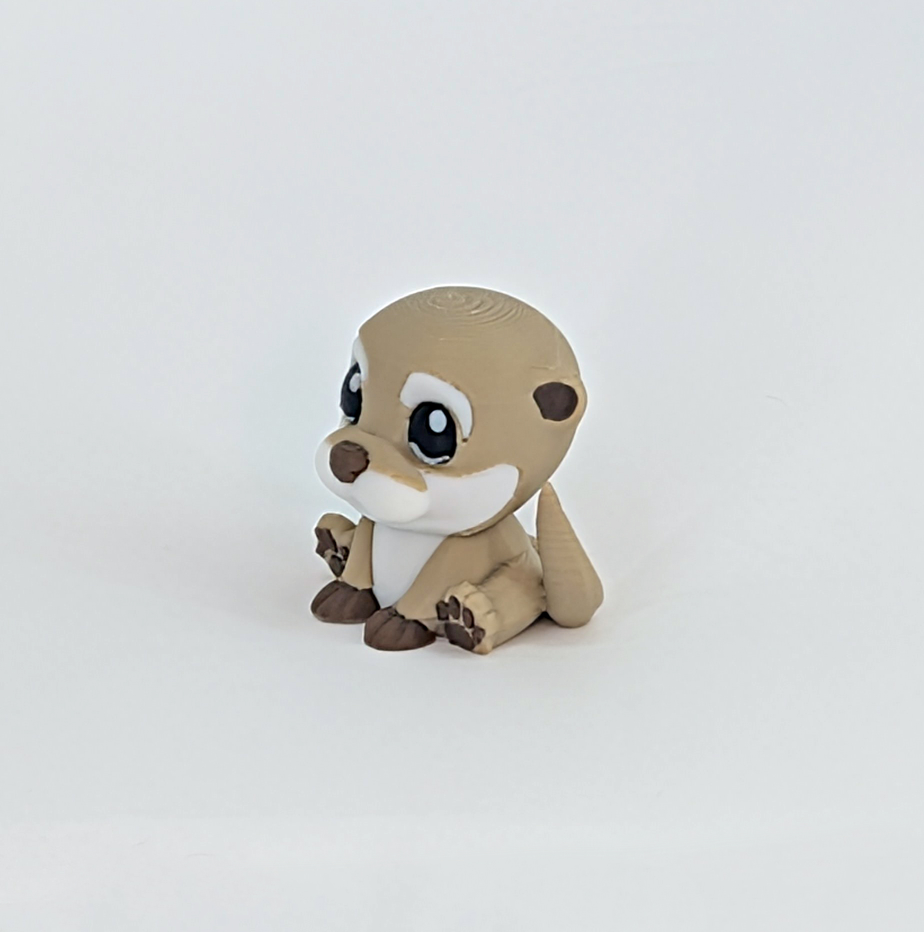Cute Otter, 3D Printed (doombellstudio) 4 Cute Otter 3D Printed Model