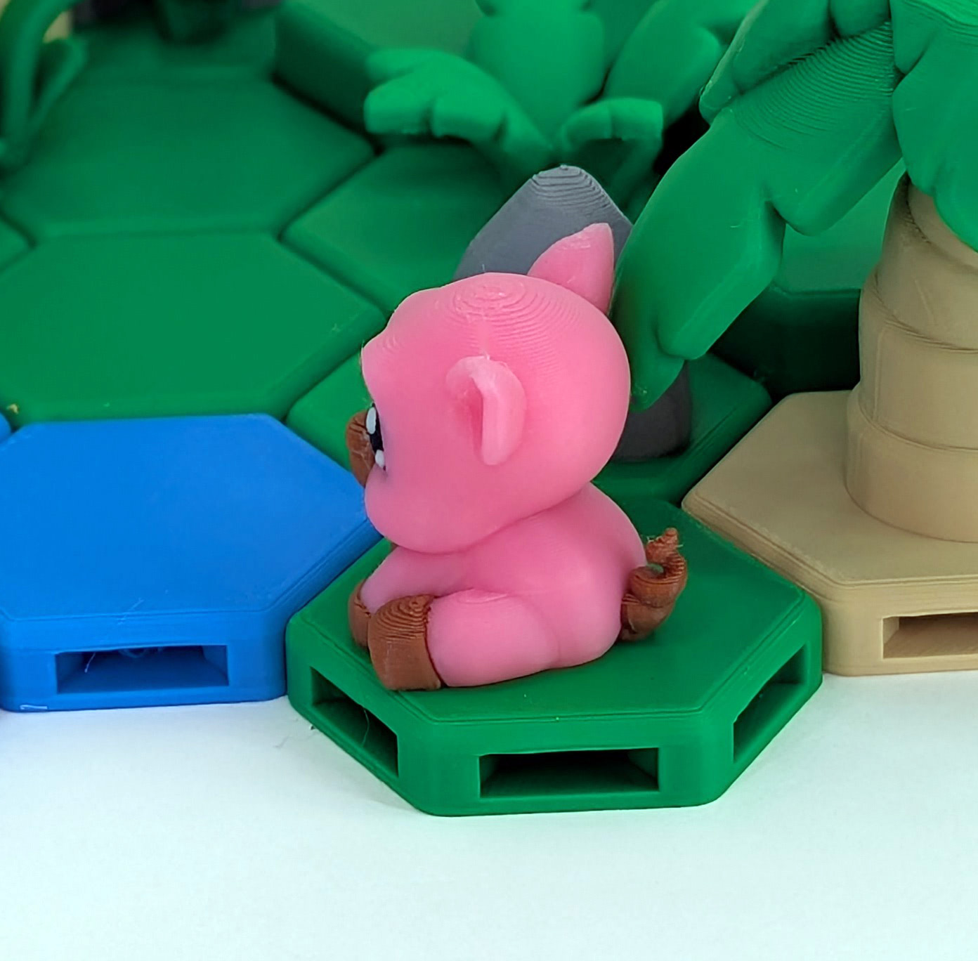 Cute Pig 3D Printed Model 2 Cute Pig 3D Printed Model