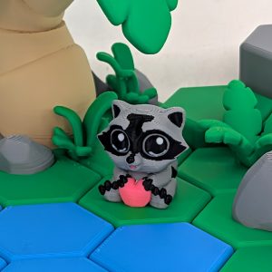 Cute Raccoon 3D Printed Model
