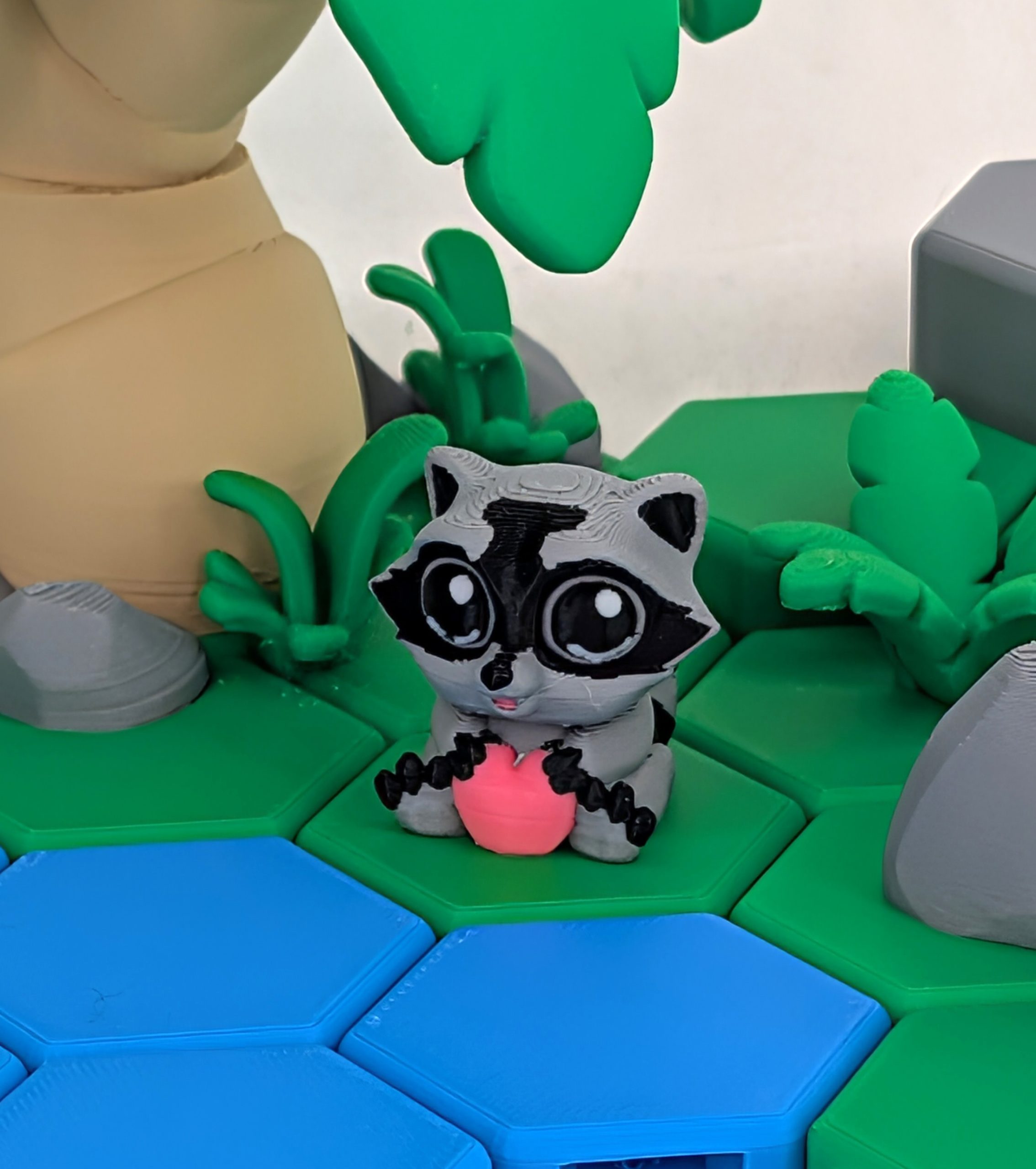 Cute Raccoon 3D Printed Model 1 Cute Raccoon 3D Printed Model