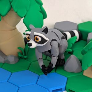 Articulated Raccoon 3D Printed Model