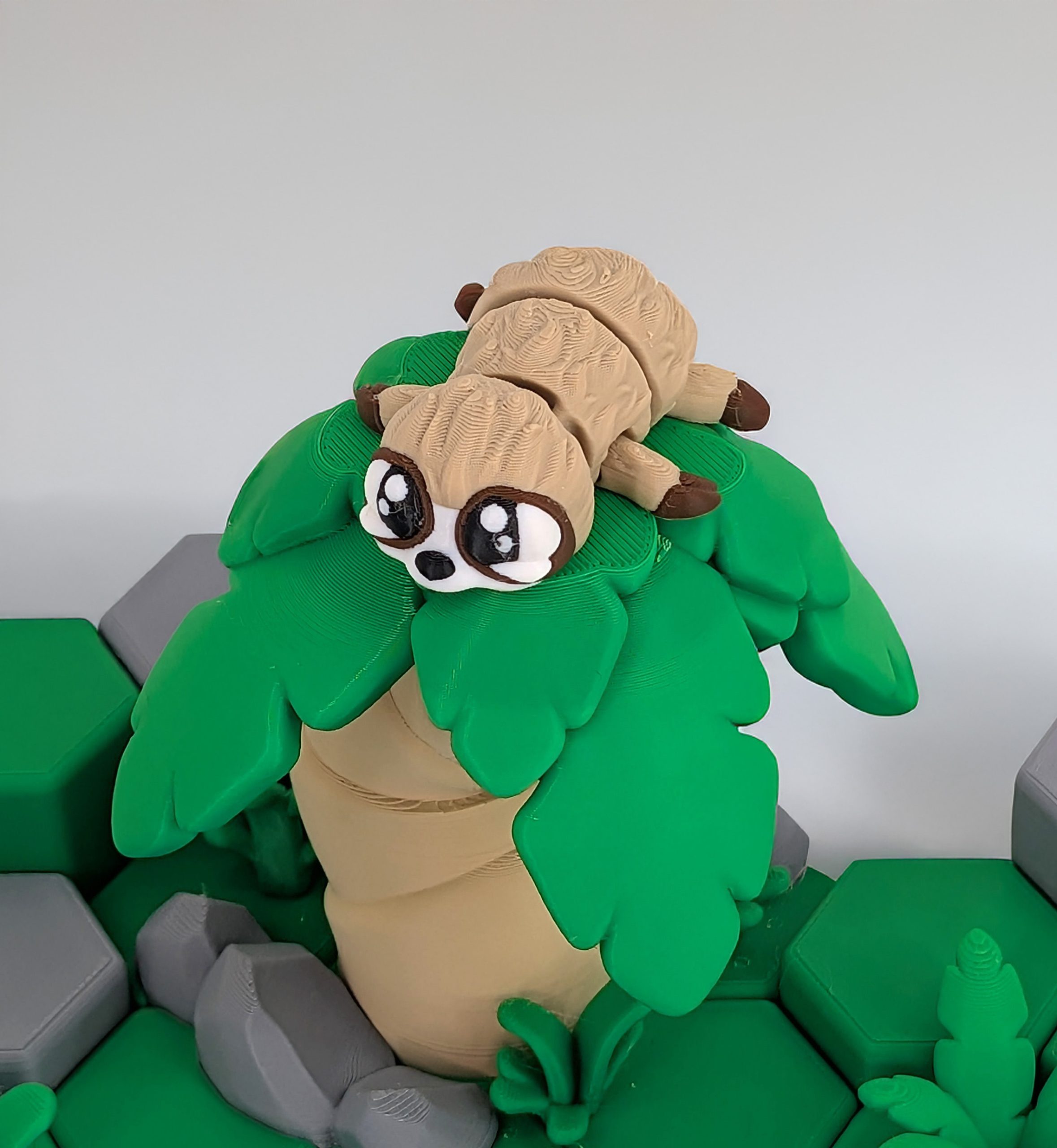 Articulated Sloth 3D Printed Model