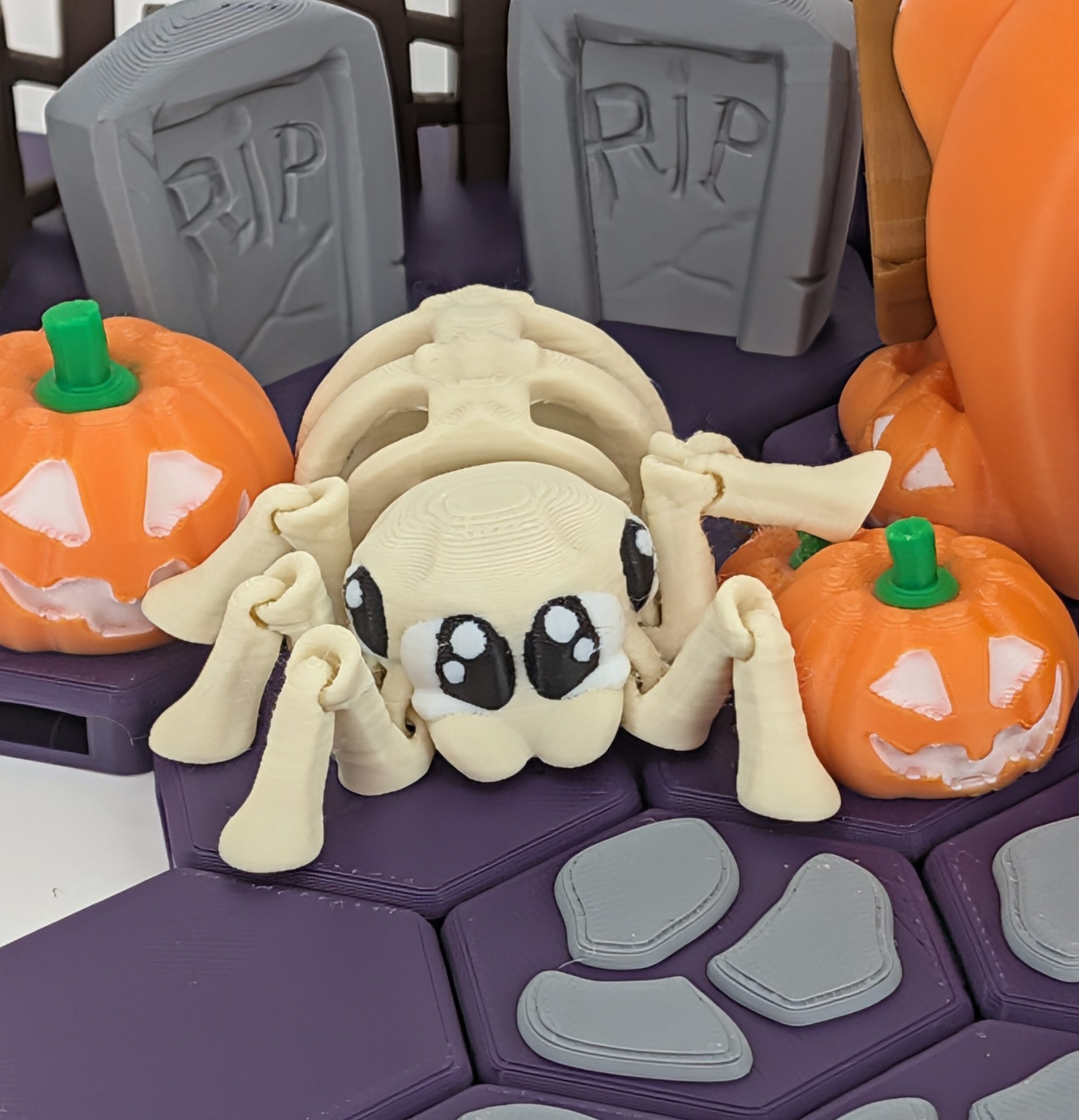 Articulated Skeletal Spider 3D Printed Model 1 Articulated Skeletal Spider 3D Printed Model