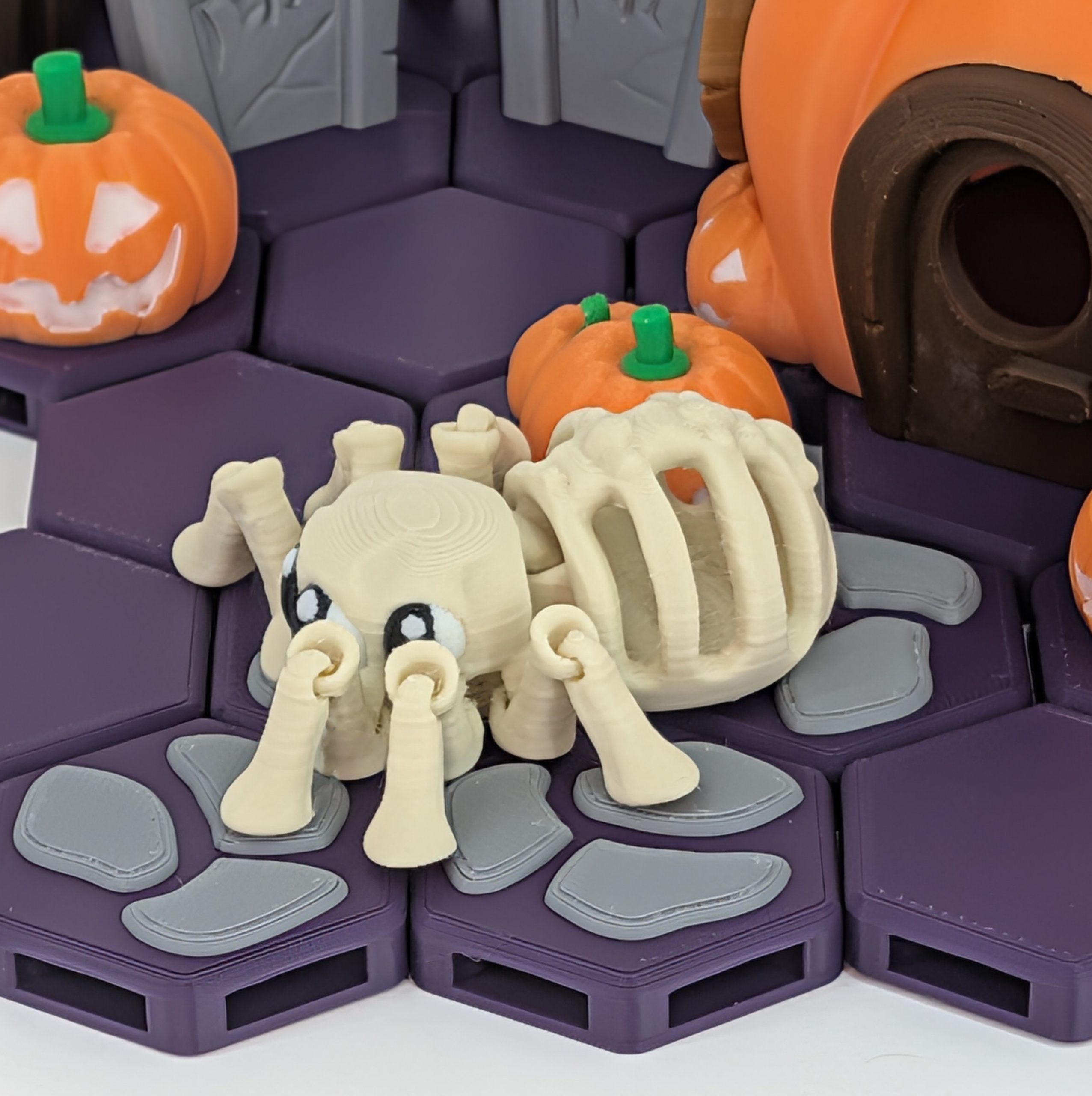 Articulated Skeletal Spider 3D Printed Model 2 Articulated Skeletal Spider 3D Printed Model