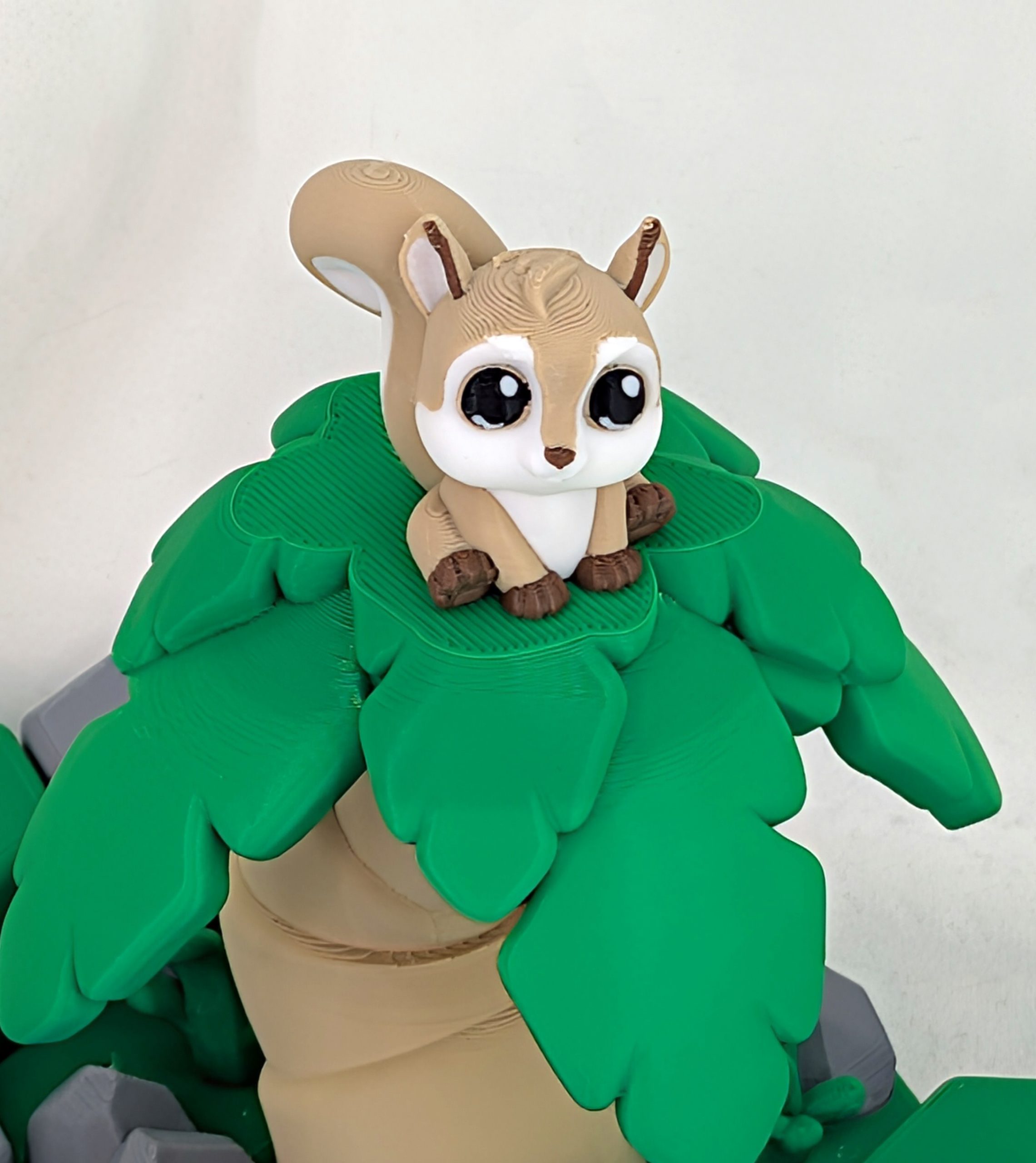 Cute Squirrel, 3D Printed Model (doombellstudio) 1 Cute Squirrel 3D Printed Model