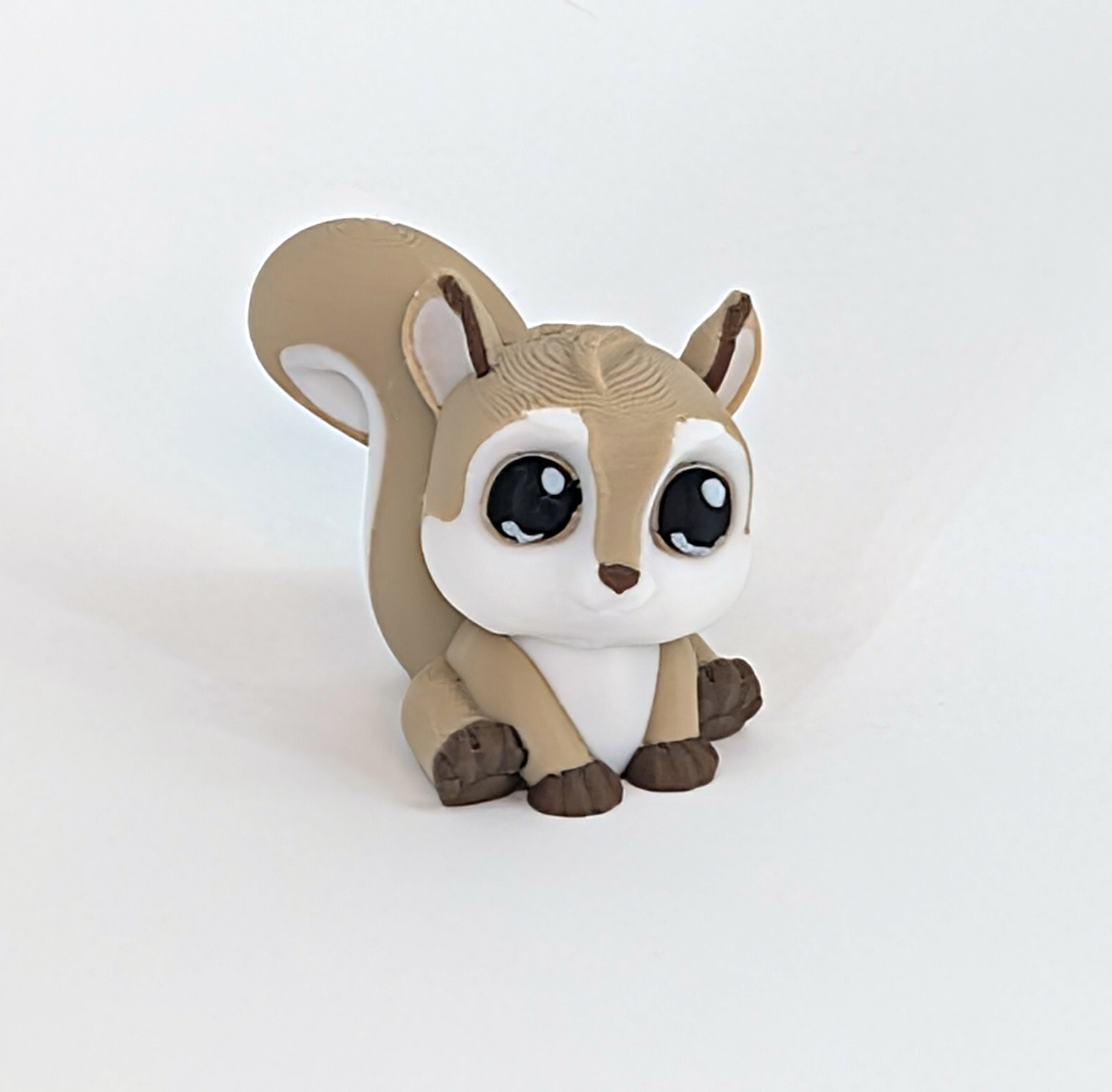 Cute Squirrel, 3D Printed Model (doombellstudio) 2 Cute Squirrel 3D Printed Model
