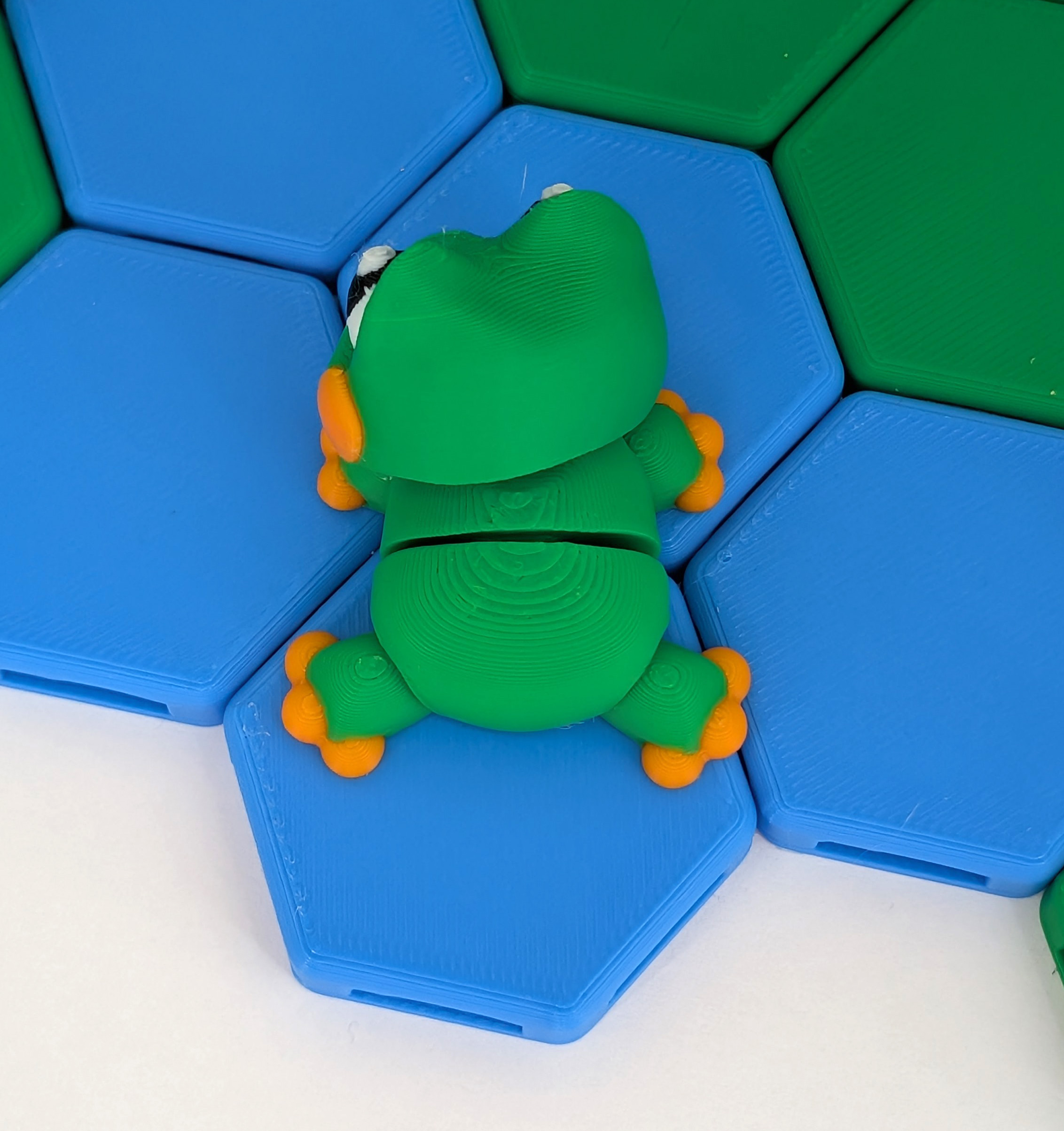 Articulated Tree Frog 3D Printed Model