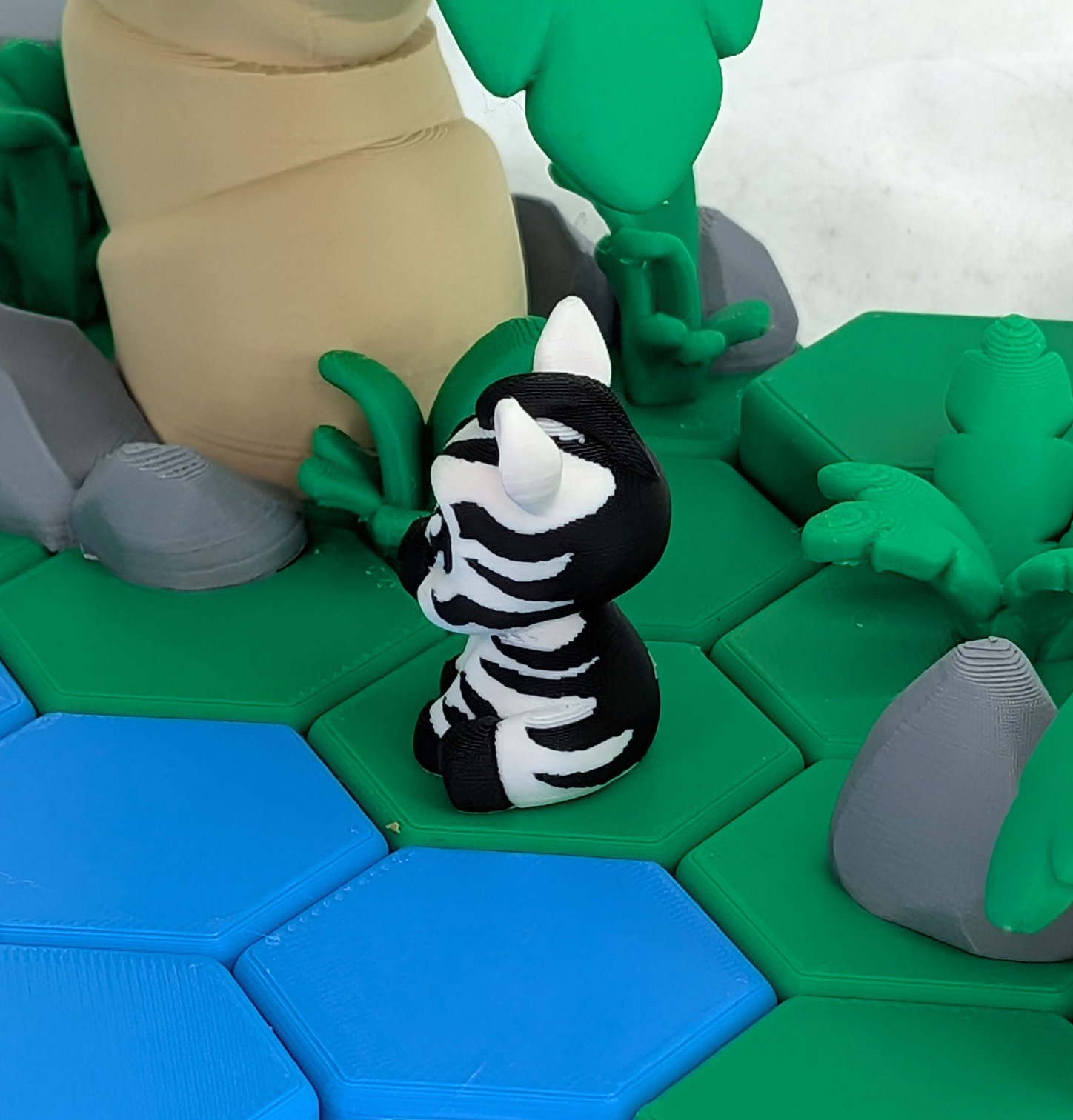 Cute Zebra 3D Printed Model 2 Cute Zebra 3D Printed Model